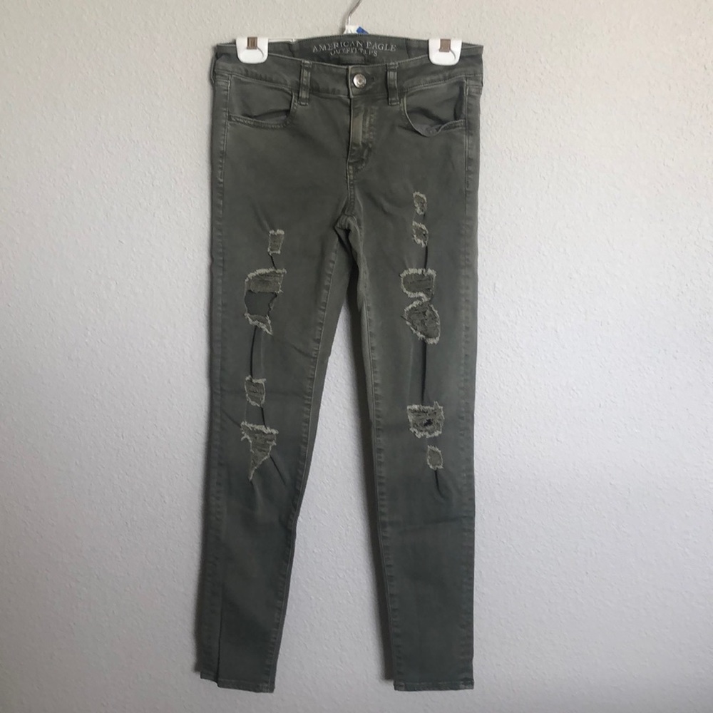American eagle olive green pants